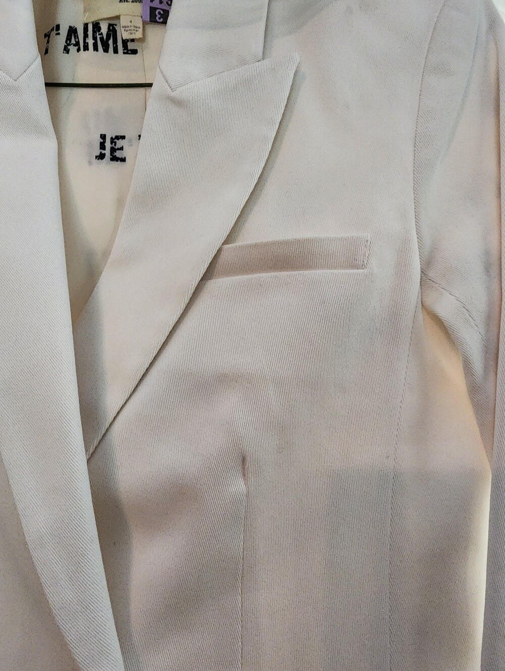L'AGENCE NWOT COTTON TWILLOVERSIZED FIT BLAZER SIZE 4 - Picture 16 of 16